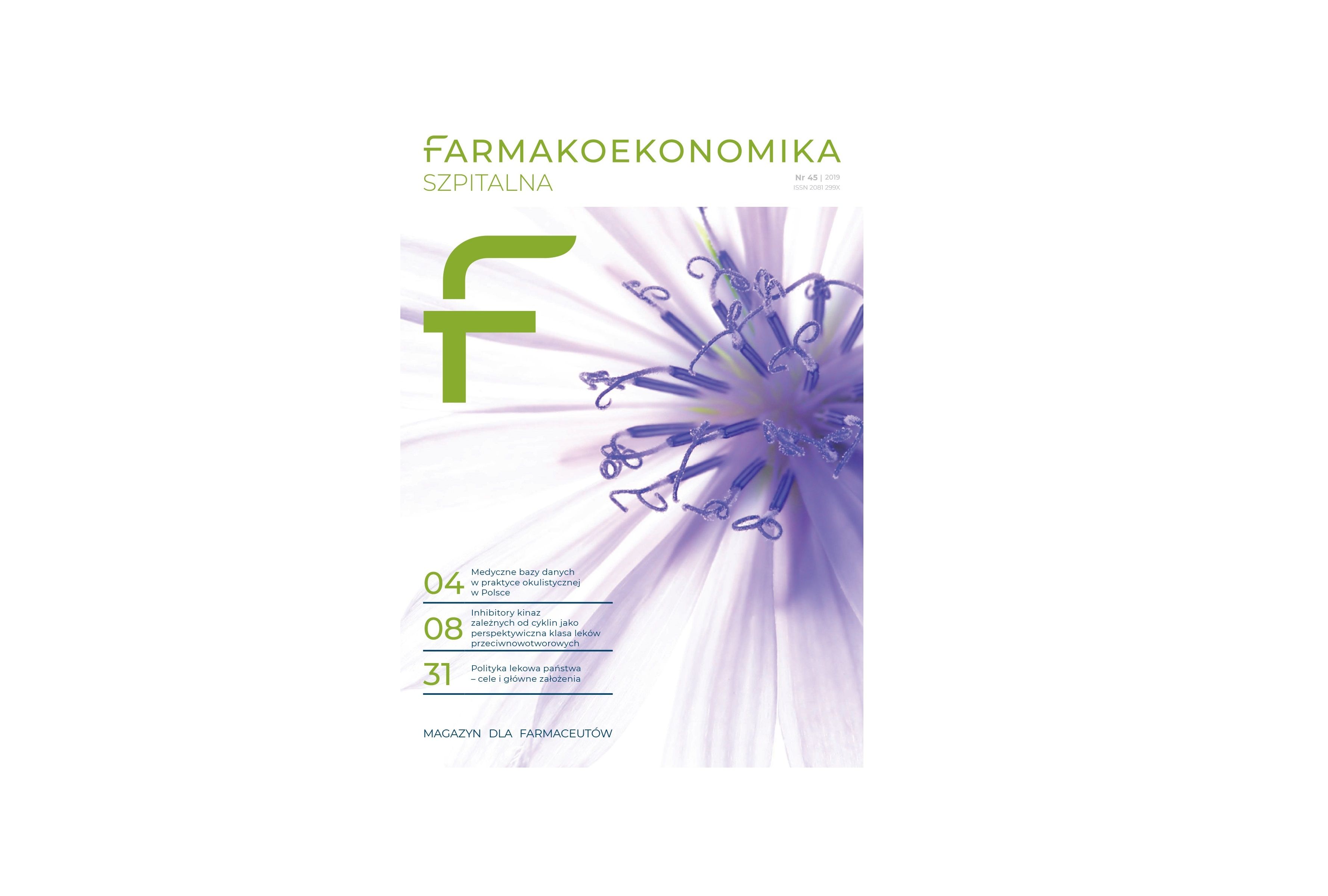 okladkafarmako45_-f4ec5794 „Farmakoekonomika szpitalna” – nowe logo magazynu i strona internetowa! | Urtica